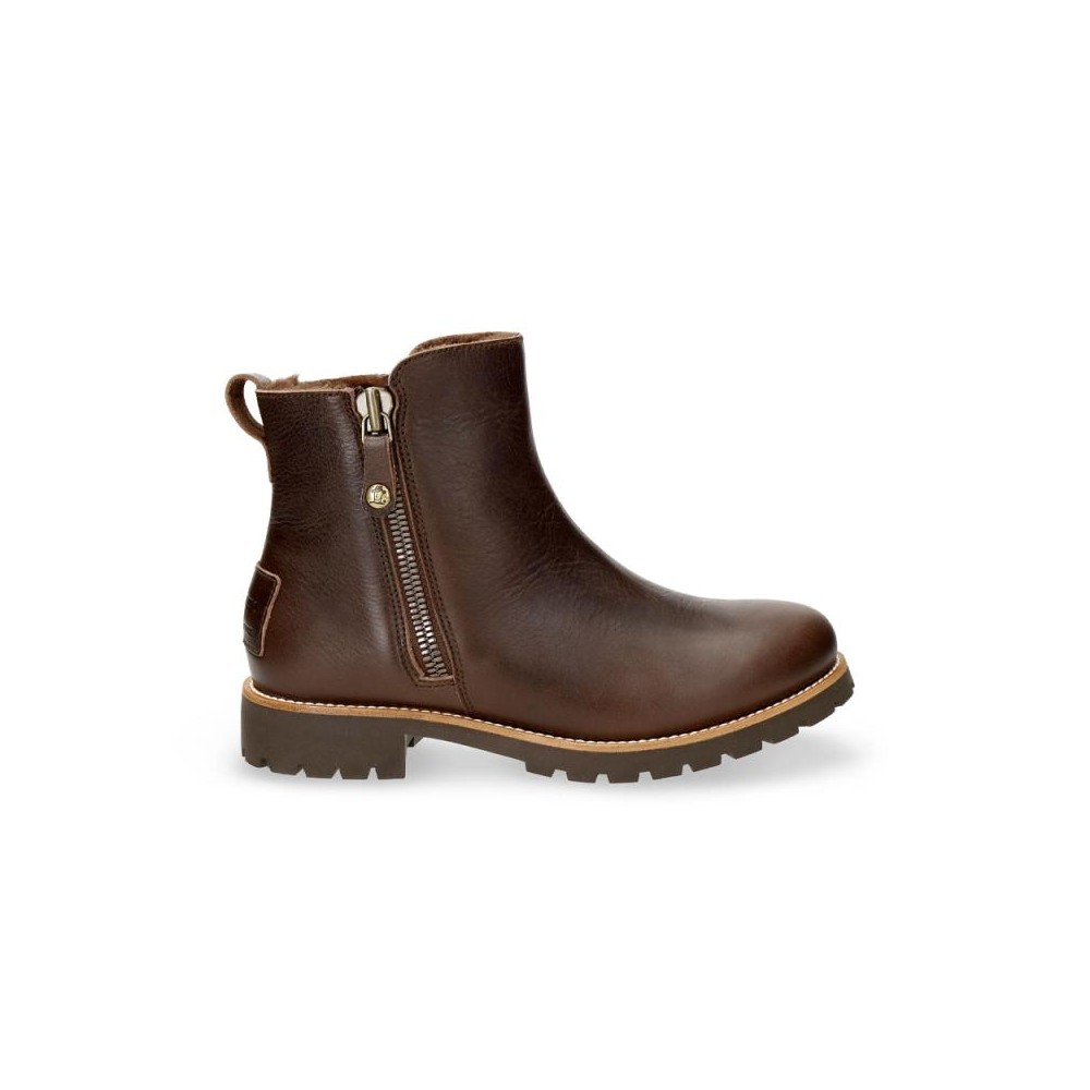 Botines Planos Mujer Panama Jack Fiore Trav Marron