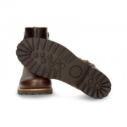 Botines Planos Mujer Panama Jack Fiore Trav Marron