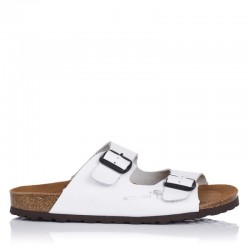 Sandalias Planas Inter-bios 7206 Mujer Blanco