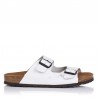 Sandalias Planas Inter-bios 7206 Mujer Blanco
