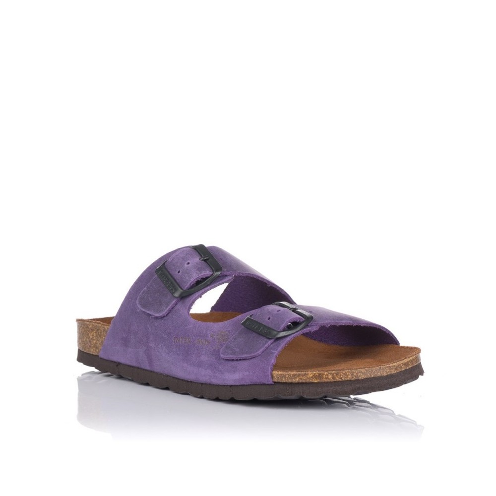 Sandalias Planas Inter-bios 7206 Mujer Morado