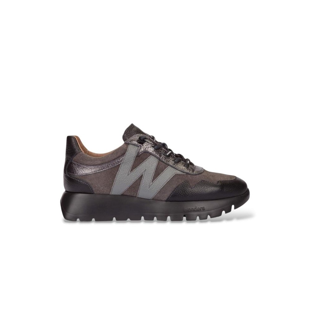 Sneakers Mujer Wonders 24110 Gris