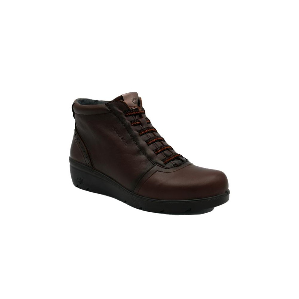 Botines Planos Mujer Laura Azaña 26847 Cuero
