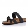 Sandalias Planas Inter-bios 7212 Mujer Negro