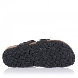 Sandalias Planas Inter-bios 7212 Mujer Negro