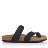 Sandalias Planas Inter-bios 7212 Mujer Negro