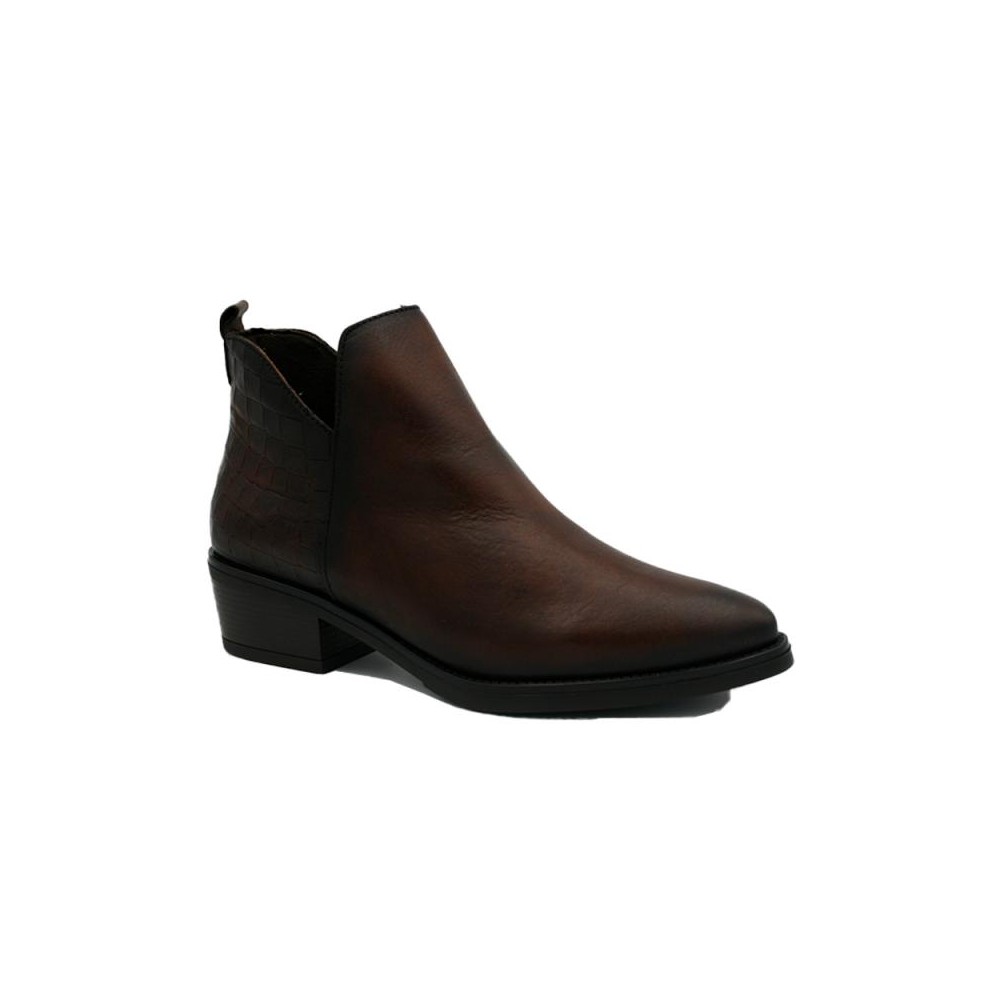 Botines de Tacón Mujer Zapp 8424 Cuero