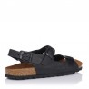 Sandalias Planas Inter-bios 7112 Mujer Negro