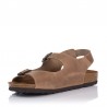 Sandalias Planas Inter-bios 7112 Mujer Beig