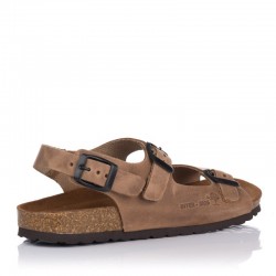 Sandalias Planas Inter-bios 7112 Mujer Beig