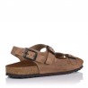 Sandalias Planas Inter-bios 7112 Mujer Beig