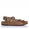 Sandalias Planas Inter-bios 7112 Mujer Beig