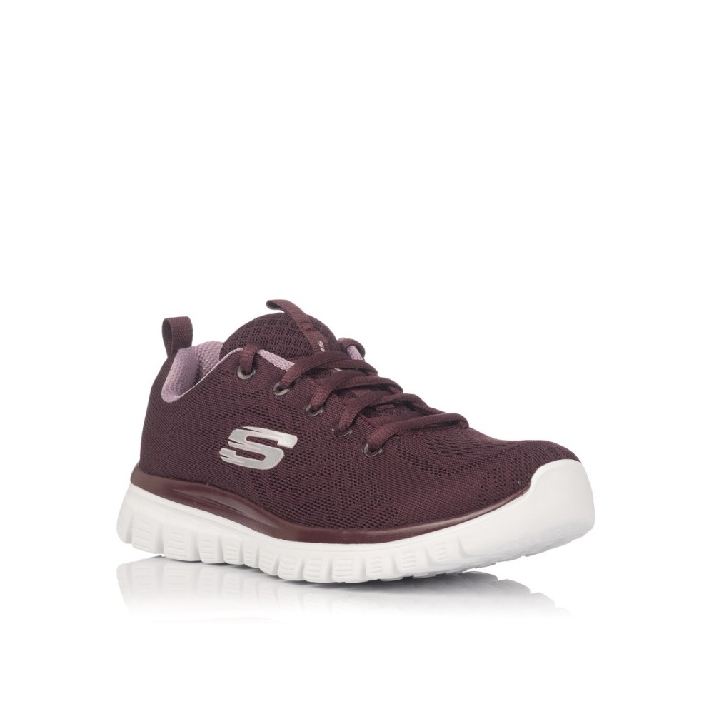 Sneakers Skechers 12615 Mujer Burdeos