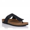 Sandalias Planas Inter-bios 9510 Hombre Negro
