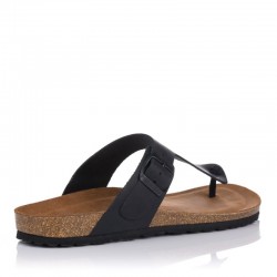 Sandalias Planas Inter-bios 9510 Hombre Negro