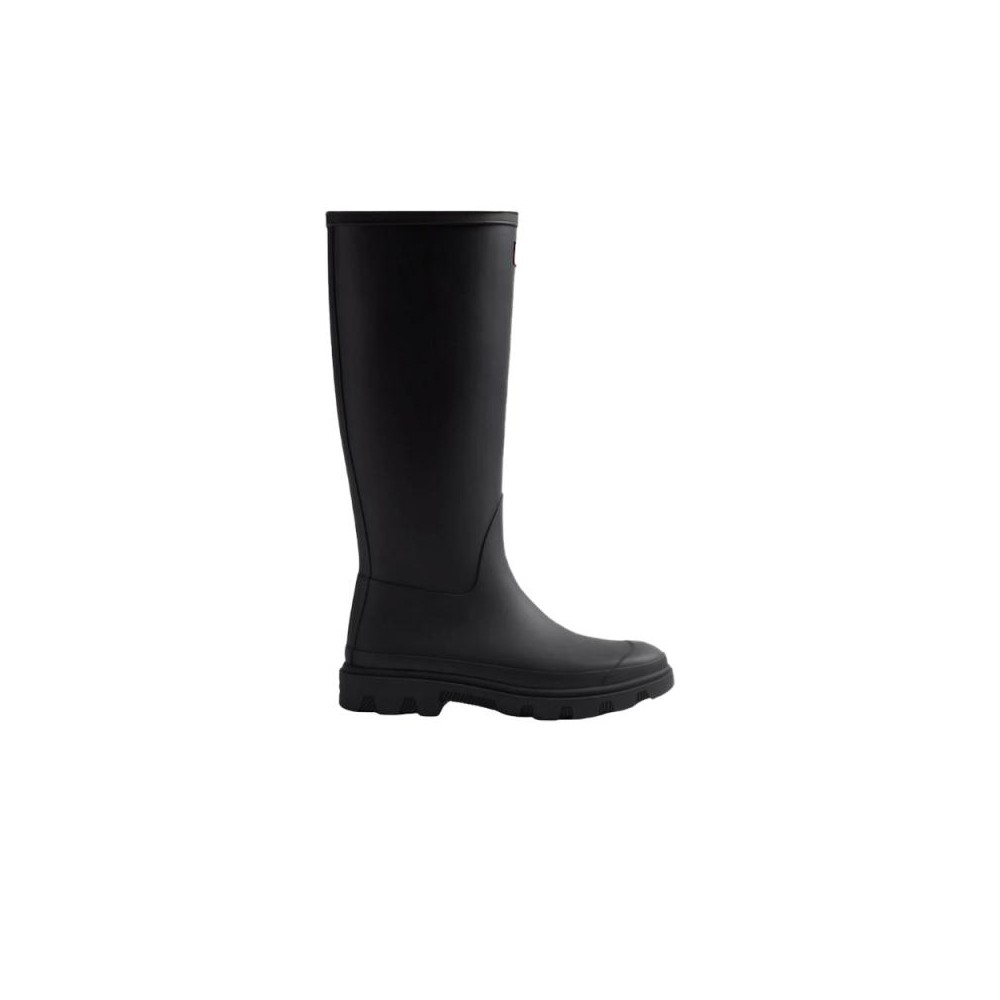 Botas de Agua Mujer Hunter Botas Altas Downpour Negro Negro