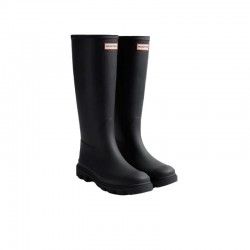 Botas de Agua Mujer Hunter Botas Altas Downpour Negro Negro