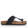 Sandalias Planas Inter-bios 9510 Hombre Negro