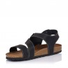 Sandalias Planas Inter-bios 9557 Hombre Negro