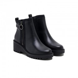Botines Planos Mujer Porronet 4866 Negro