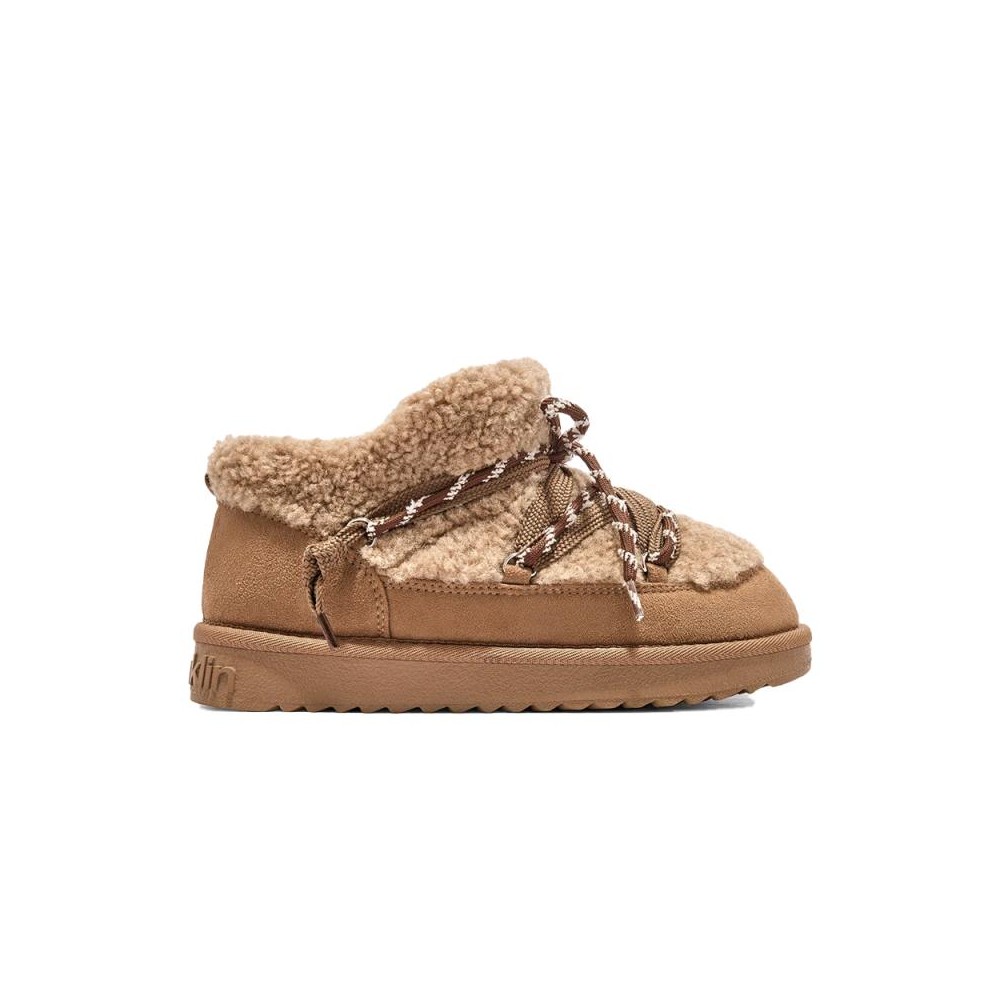 Botines Planos Mujer D.franklin Nordic Lite Sherpa Camel