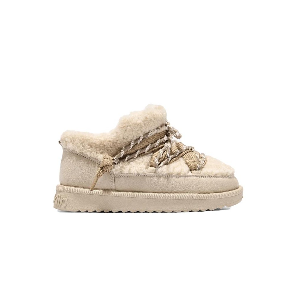Botines Planos Mujer D.franklin Nordic Lite Sherpa Beig