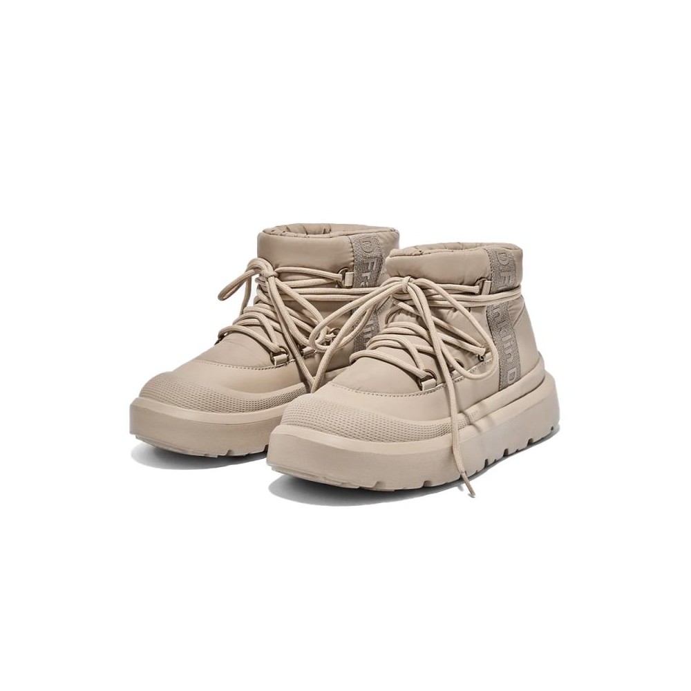 Botines Planos Mujer D.franklin Nordic Foam Bomb Taupe Taupe