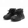 Botines Planos Mujer D.franklin Nordic Foam Bomb Taupe Negro