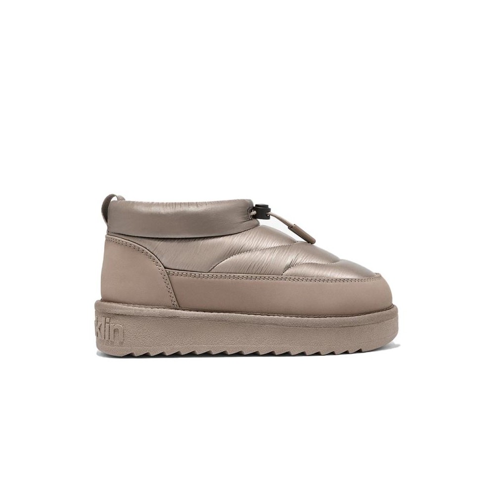 Botines Planos Mujer D.franklin Nordic Low Bomb Taupe