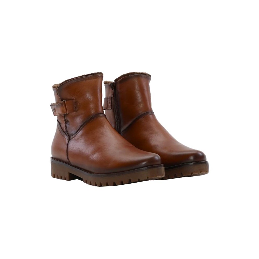 Botines Planos Mujer Zapp 23389 Cuero