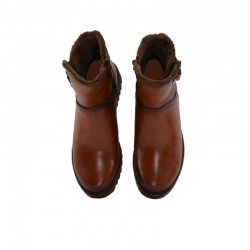 Botines Planos Mujer Zapp 23389 Cuero
