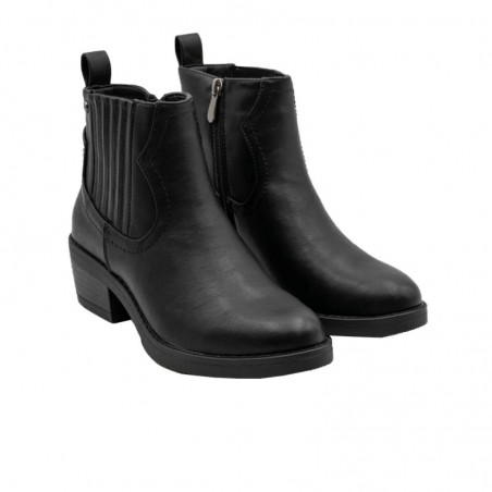Botines de Tacón Mujer Mysoft 660 Negro