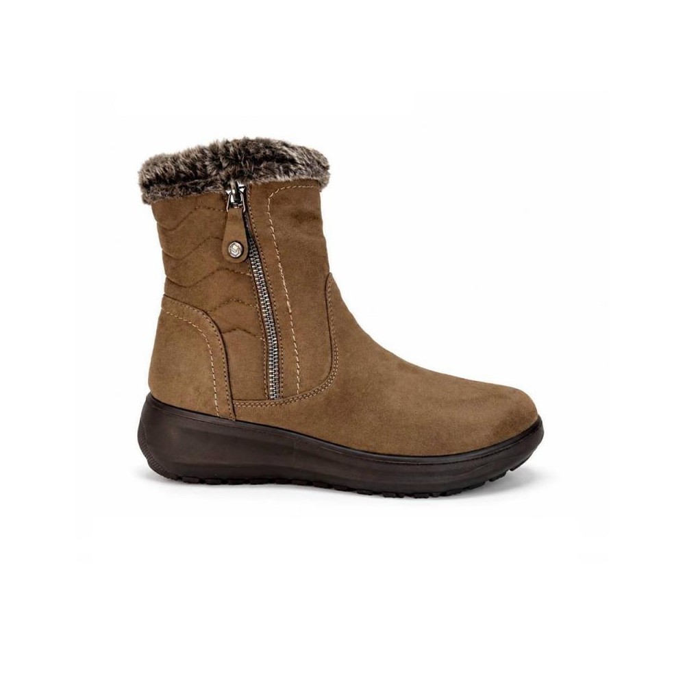 Botines Planos Mujer Mysoft 657 Taupe