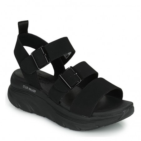 Sandalias Planas Skechers 119234 Mujer Negro
