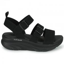 Sandalias Planas Skechers 119234 Mujer Negro
