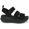 Sandalias Planas Skechers 119234 Mujer Negro