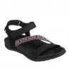 Sandalias Planas Skechers 163221 Mujer Negro