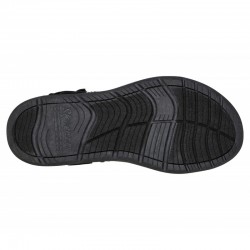 Sandalias Planas Skechers 163221 Mujer Negro