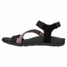 Sandalias Planas Skechers 163221 Mujer Negro