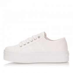 Zapatillas Lona Victoria Barcelona Lona Mujer Blanco