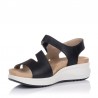 Sandalias Planas Fluchos F1478 Mujer Negro
