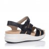 Sandalias Planas Fluchos F1478 Mujer Negro