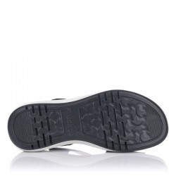 Sandalias Planas Fluchos F1478 Mujer Negro