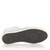 Zapatillas Lona Victoria Tribu Doble Botin Mujer Blanco