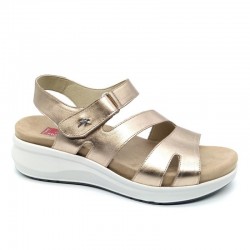 Sandalias Planas Fluchos F1478 Mujer Oro