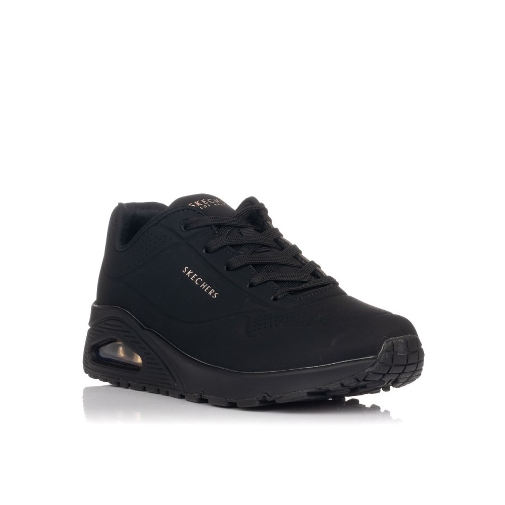 Sneakers Skechers Uno Mujer Negro-negro