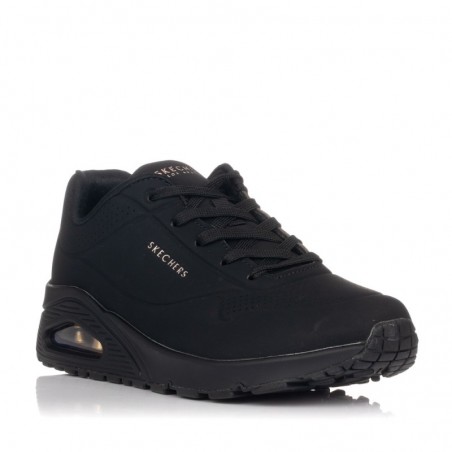 Sneakers Skechers Uno Mujer Negro-negro