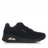 Sneakers Skechers Uno Mujer Negro-negro