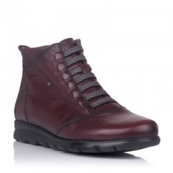 Botines Planos Fluchos Susan F0356 Mujer Burdeos