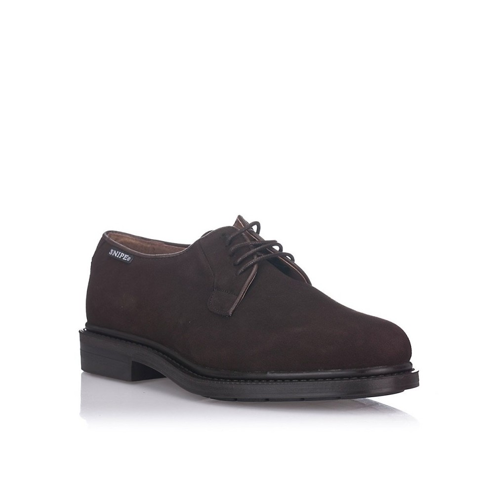Zapatos de Sport Snipe Blucher 44621 Serraje Inglés Hombre Marron